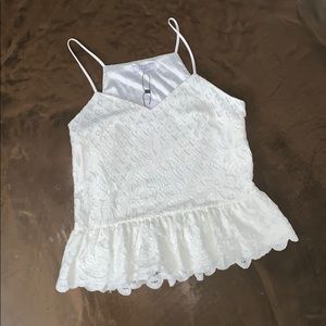 White lace top
